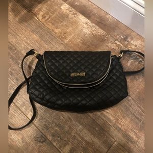 Kenneth Cole Reaction Double Zip Flap Saddle/Crossbody Bag; Good Used Condition.